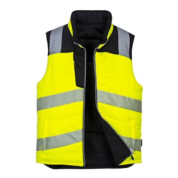Portwest PW3 Varsel Vändbar Kroppsvärmare för Män S Gul/Svart Yellow/Black S