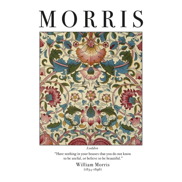 William Morris Lodden Print 40cm x 30cm Flerfärgad Multicoloured 40cm x 30cm