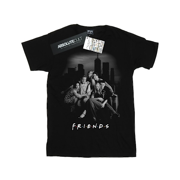 Friends Dam/Damer Gruppfoto Skyline Bomull Boyfriend T-Sh Black XL