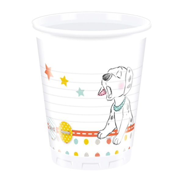 101 Dalmatiner Perdita Baby Shower Party Cup (Pack om 8) One Si White/Multicoloured One Size