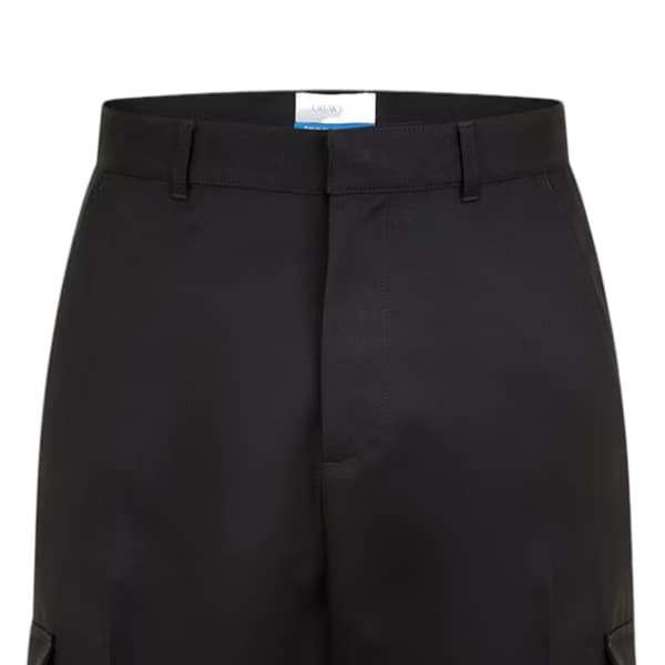 Off White Herr Drill Raka Cargobyxor S Svart Black S