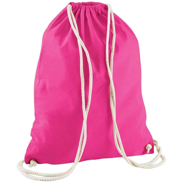 Westford Mill Bomullssnörsäck En Storlek Fuchsia Fuchsia One Size