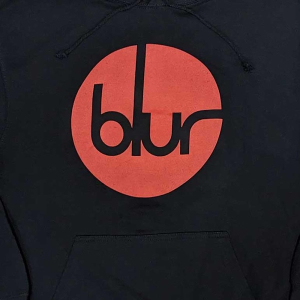 Blur Unisex Vuxen Cirkellogotyp Hoodie L Marinblå Navy Blue L