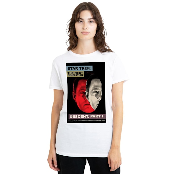 Star Trek Unisex Vuxen The Next Generation Säsong 6 Avsnitt 26 White M