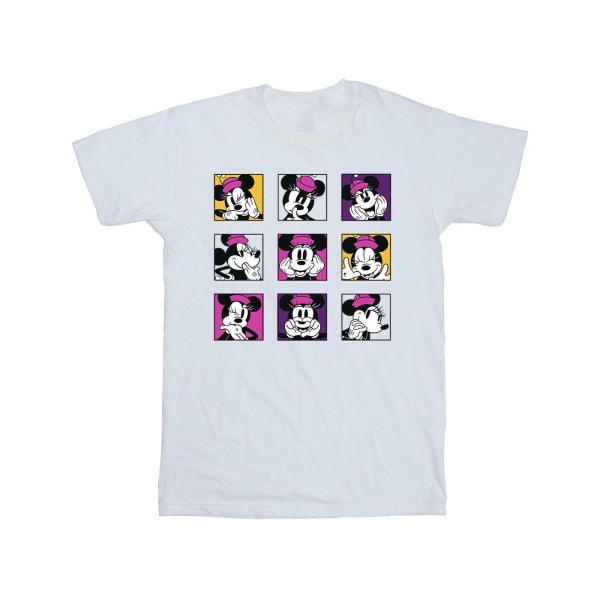 Disney Boys Minnie Mouse Squares T-Shirt 12-13 år Vit White 12-13 Years