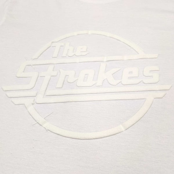 The Strokes Unisex Adult OG Magna Cotton Hi-Build T-Shirt M Whi White M