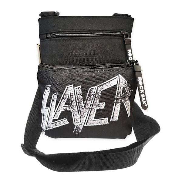 Rock Sax Distorted Slayer Logo Crossbody Bag One Size Black Black One Size