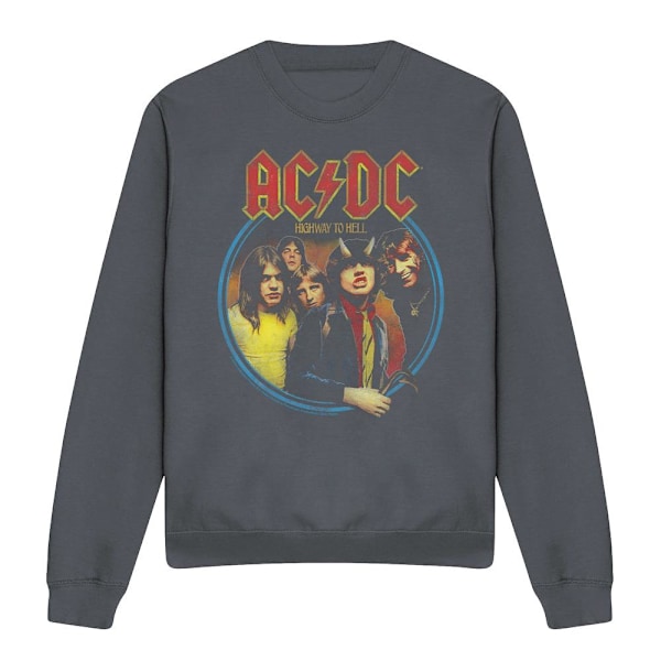 AC/DC Unisex Vuxen Highway To Hell Sweatshirt XL Kolgrå Charcoal XL