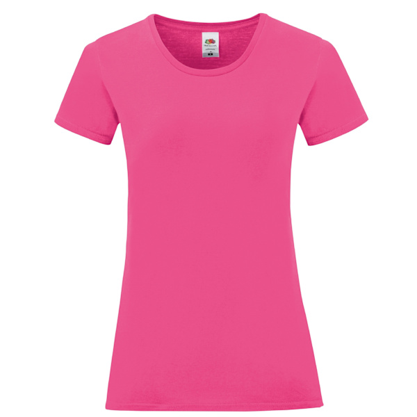Fruit of the Loom Dam/Kvinnors Ikoniska 150 T-shirt L Fuchsia Fuchsia L