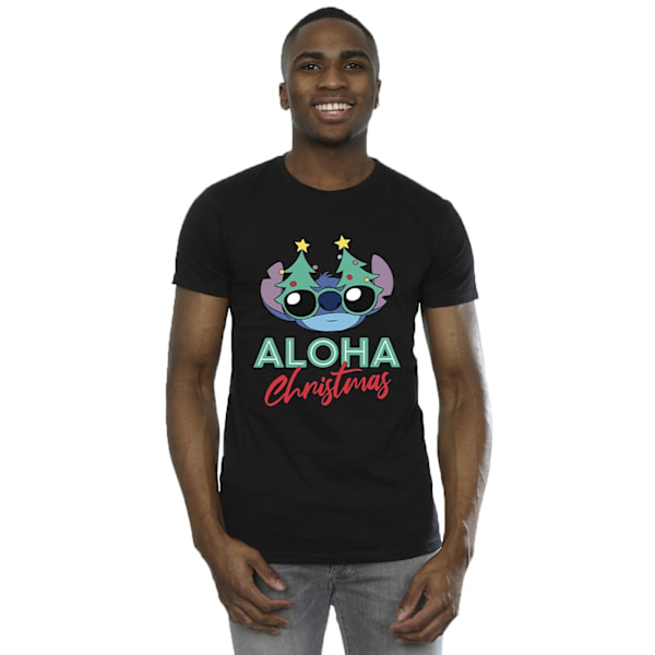 Disney Lilo och Stitch Julgran Skuggor T-shirt L Svart Black L