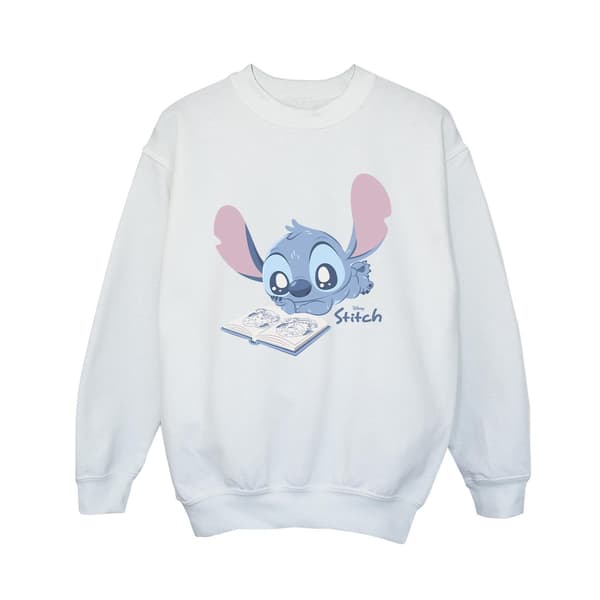 Lilo & Stitch Pojkar Läströja 3-4 År Vit White 3-4 Years