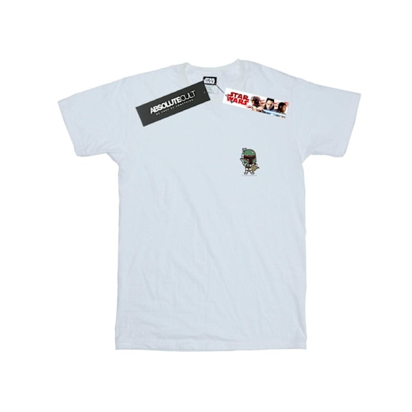 Star Wars Herr Boba Fett T-shirt med brösttryck M Vit White M