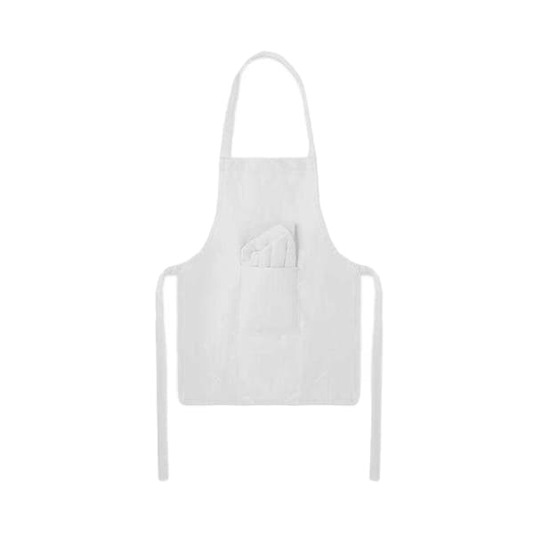MidOcean Barn/Kids Kockförkläde En Storlek Vit White One Size