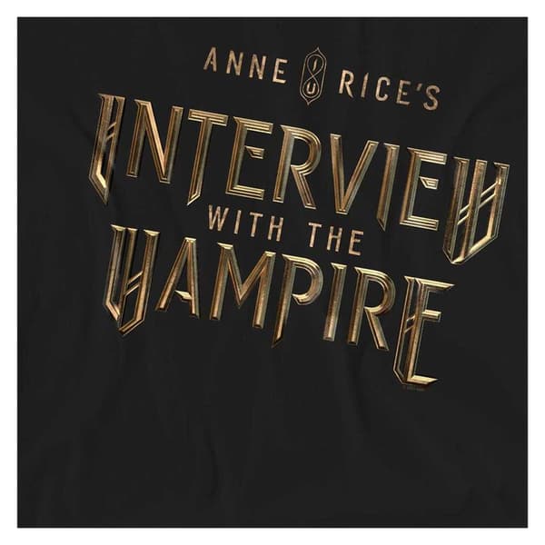 Interview With The Vampire Dam/Dam Guld Logotyp T-Shirt S Svart Black S