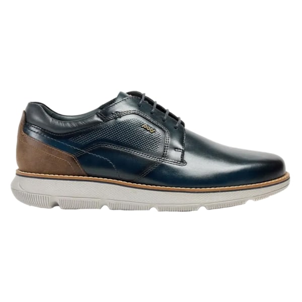 POD Herr Finch Casual Derby Skor i Italienskt Läder 9 UK Navy Navy 9 UK