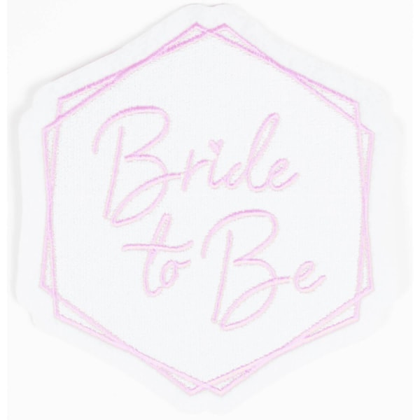 Amscan Bride To Be Iron On Patch One Size Vit/Rosa White/Pink One Size