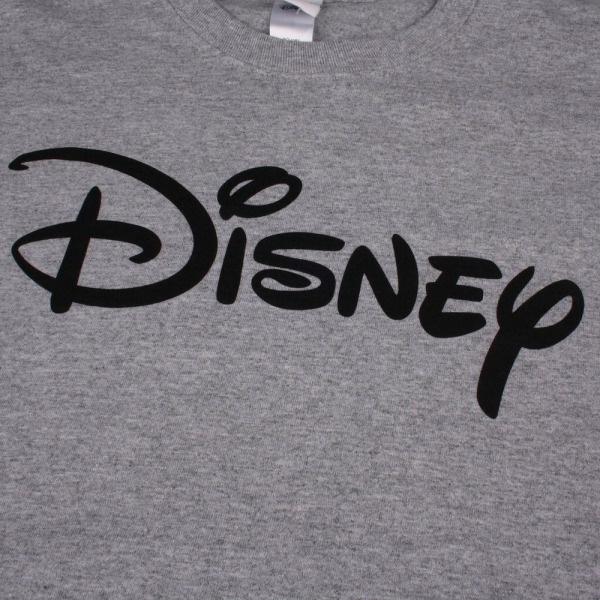 Disney Dam/Kvinnor Logo Långärmad T-shirt XL Sports Grey Sports Grey XL