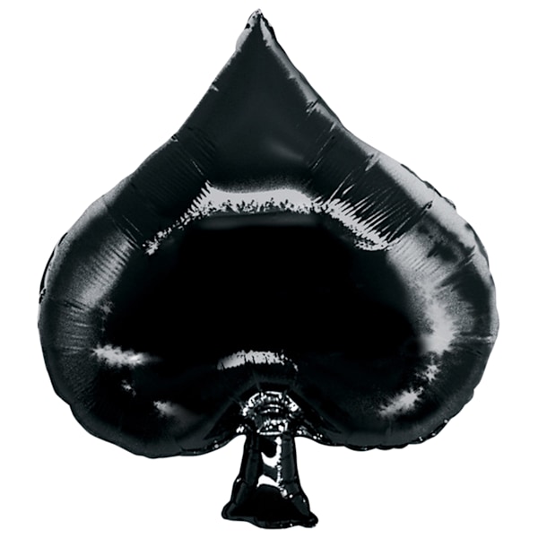 Oaktree Betallic 34 tum Casino Spader Form Ballong En Storlek B Black One Size