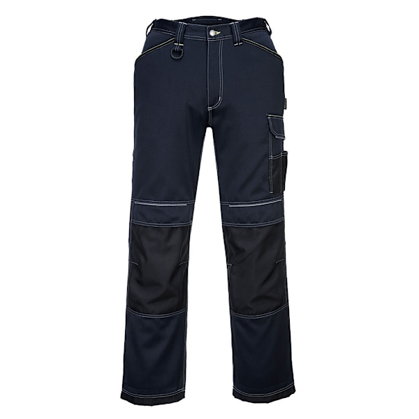 Portwest Herr PW3 Arbetsbyxor 46R Marinblå/Svart Navy/Black 46R