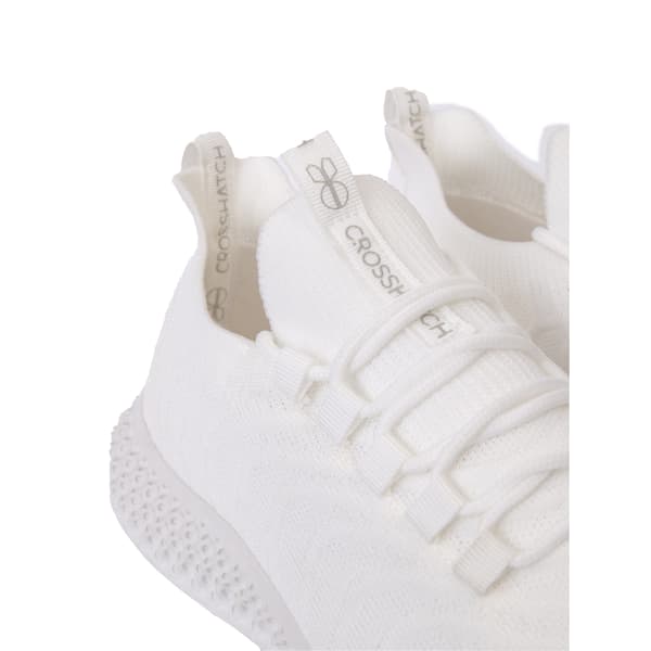 Crosshatch Lewth-sneakers för män 10 UK Vit White 10 UK