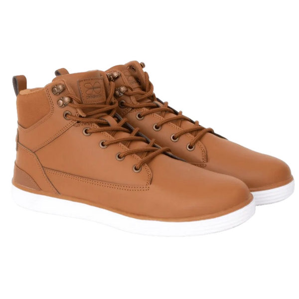 Crosshatch herr Staiger läder sneakers 9 UK brun Brown 9 UK