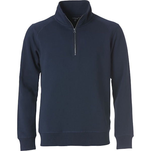 Clique Unisex Vuxen Klassisk Halv Blixtlås Sweatshirt XS Mörk Marinblå Dark Navy XS