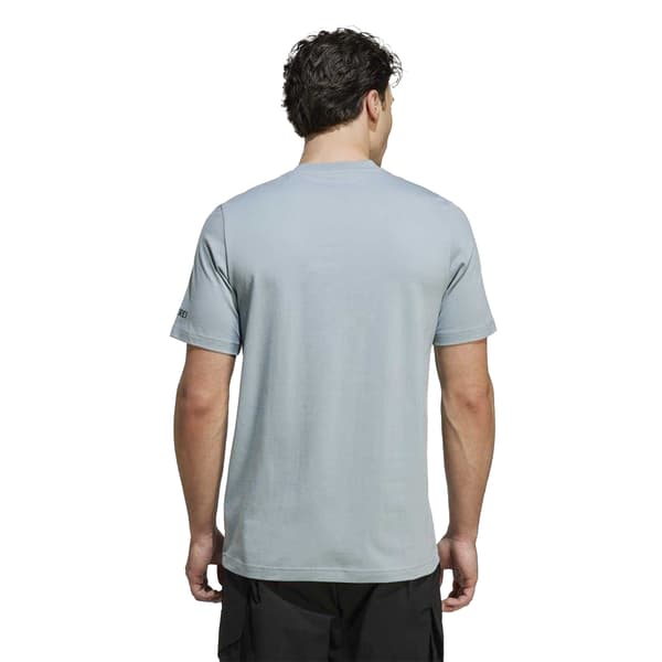 Adidas Herr Puzzle Bomullsficka T-shirt S Grå Grey S