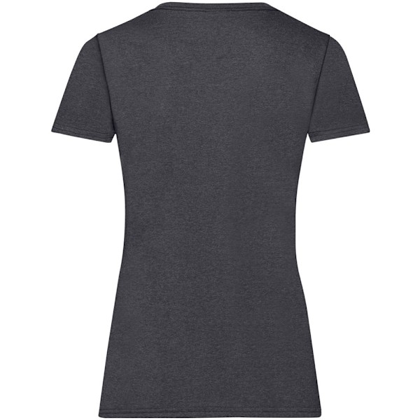 Fruit Of The Loom Dam/Kvinnors Lady-Fit Valueweight Kortärmad T-shirt Dark Heather XL