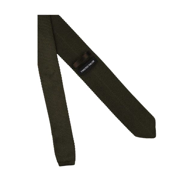 Twisted Tailor Jagger Stickad Polyester Slips En Storlek Khaki Grön Khaki Green One Size