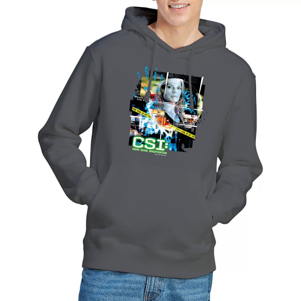 CSI Herr Evidence Collage Hoodie XL Charcoal Charcoal XL