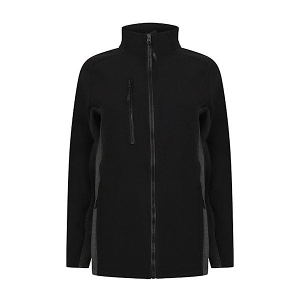 Henbury Unisex Kontrast Soft Shell Jacka 3XL Svart/Kol Black/Charcoal 3XL