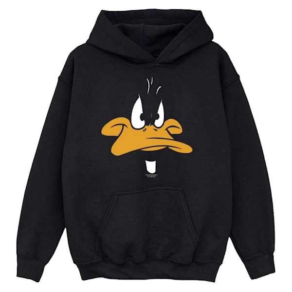 Looney Tunes Pojkar Daffy Duck Ansikte Hoodie 7-8 År Svart Black 7-8 Years