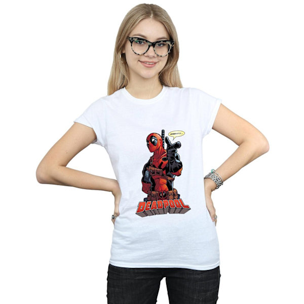 Marvel Womens/Ladies Deadpool Hey You Bomull T-shirt M Vit White M