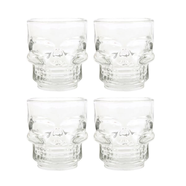 Something Different Skull Shot Glass Set (4-pack) One Size C Clear One Size