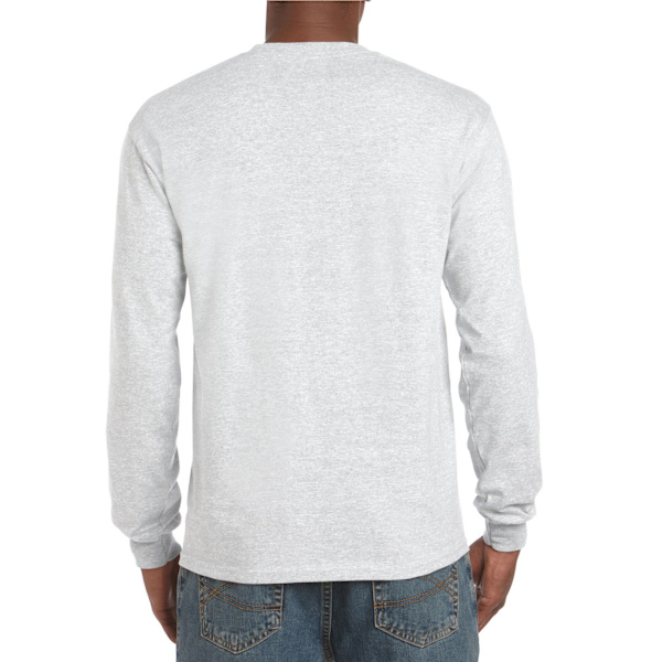 Gildan Unisex Adult Ultra Plain Cotton Long-Sleeved T-Shirt L A Ash L