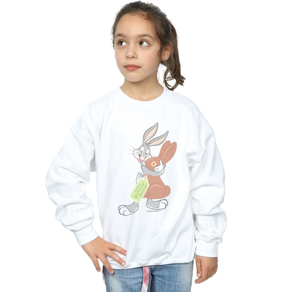Looney Tunes Girls Bugs Bunny Yummy Easter Sweatshirt 9-11 år White 9-11 Years