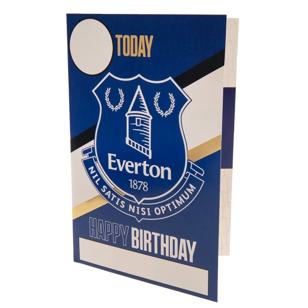 Everton FC Födelsedagskort med klistermärken One Size Blå/Vit/Guld Blue/White/Gold One Size