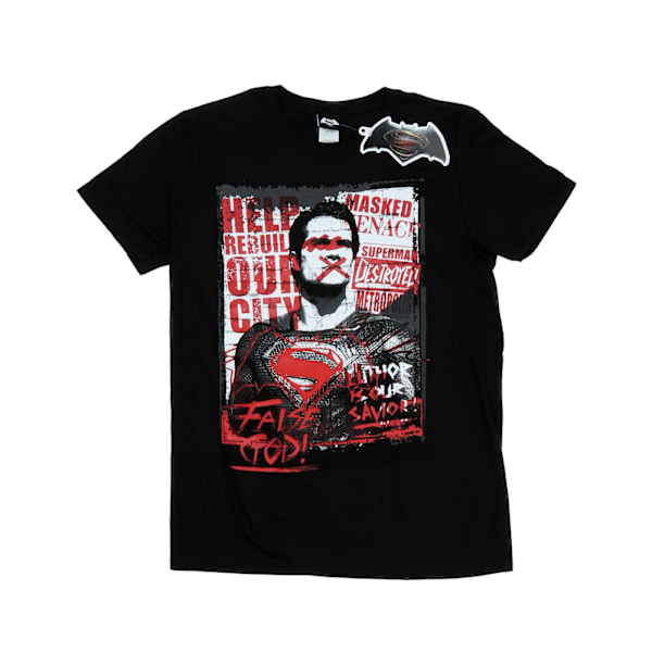 DC Comics Herr Batman v Superman False God T-shirt XXL Svart Black XXL