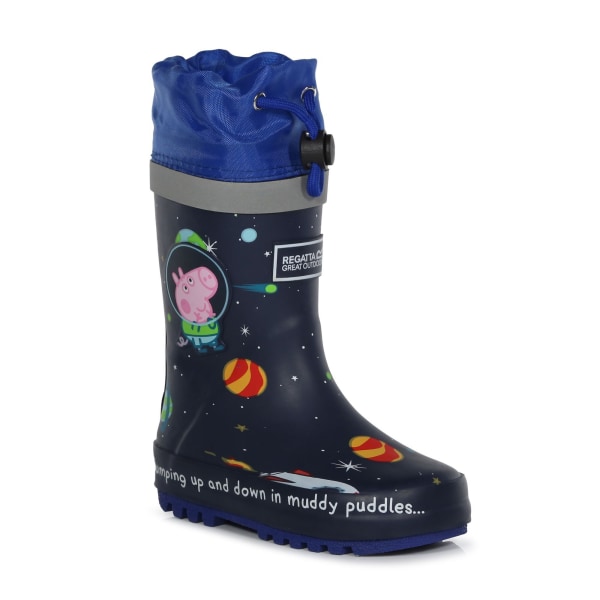 Regatta Childrens/Kids Greta Gris Space Wellington Boots 13 UK C Navy 13 UK Child