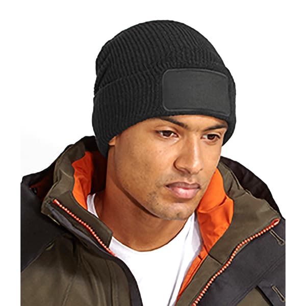 Beechfield Vuxna Thinsulate Printers Beanie One Size Svart Black One Size