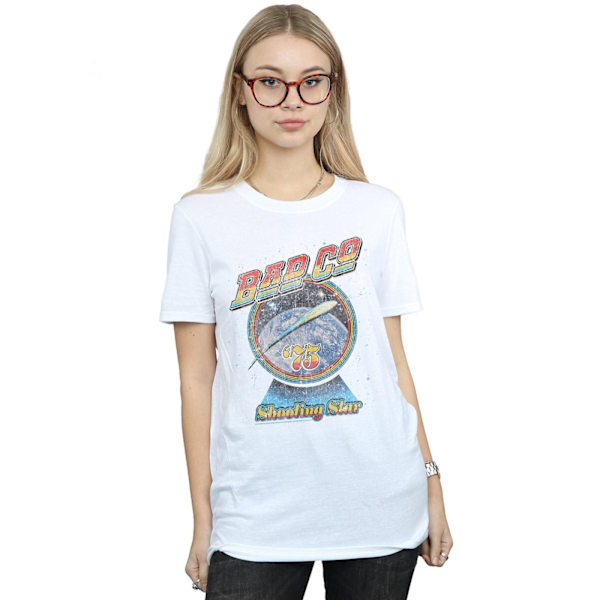 Bad Company Dam/Damer Shooting Star Bomull Boyfriend T-Shir White S