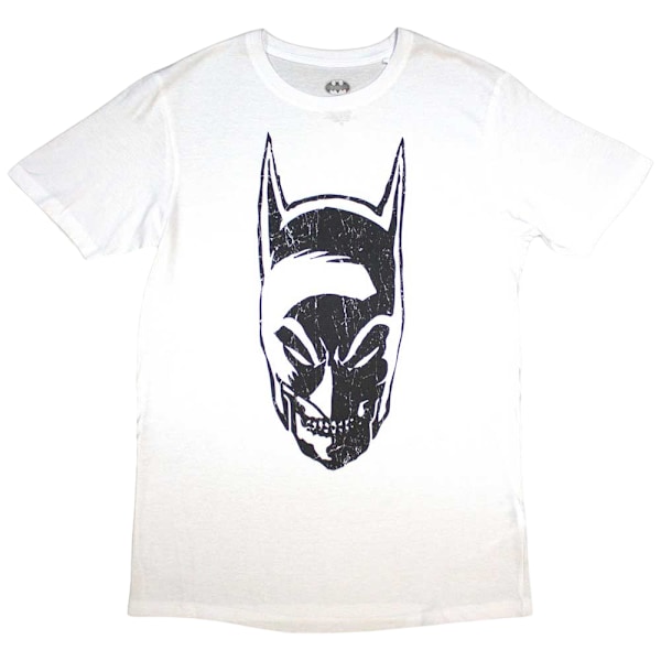 Batman Unisex Adult Snarl T-Shirt S Vit White S