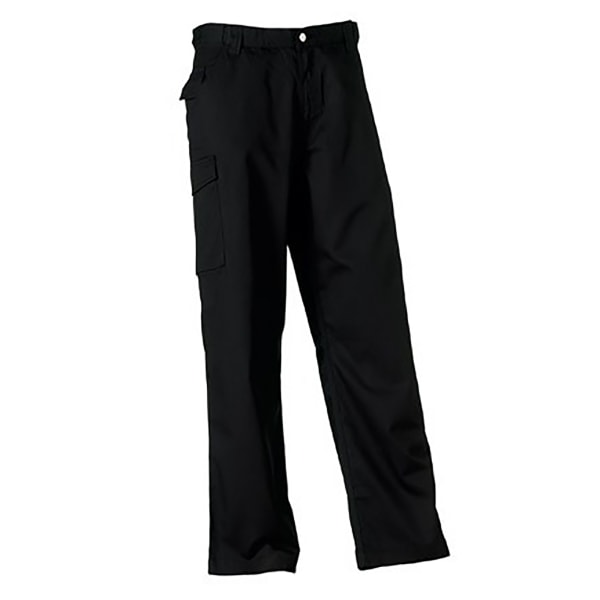 Russell Workwear Herr byxor/byxor i polycotton twill (lång) 4 Black 48W x Long