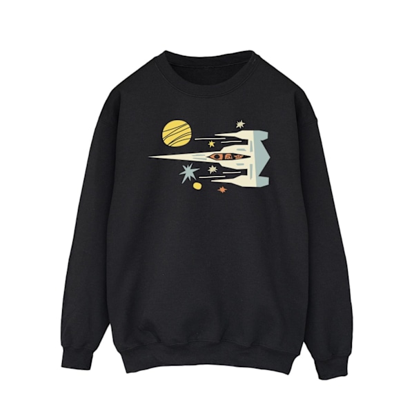Star Wars The Mandalorian Cutout Ship Sweatshirt M Svart Black M
