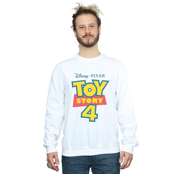 Disney Toy Story 4 Logo Sweatshirt för män 4XL Vit White 4XL