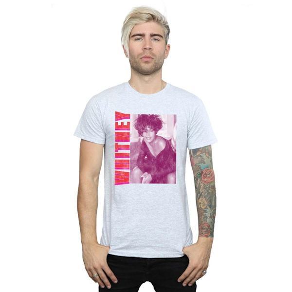 Whitney Houston Mens WHITNEY Pose T-Shirt XXL Sports Grey Sports Grey XXL