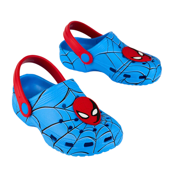 Spider-Man Boys Printed Clogs 6 UK Child Blå/Röd Blue/Red 6 UK Child