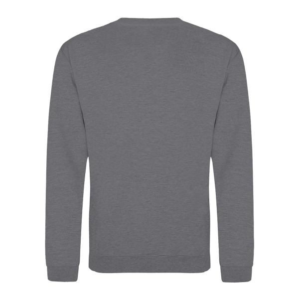 AWDis Just Hoods AWDis Unisex Crew Neck Plain Sweatshirt (280 G Graphite Heather XXL