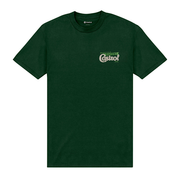 Castrol Unisex Adult Atlantic Back Print T-Shirt M Mörkgrön Dark Green M