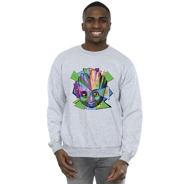 Marvel Herr Guardians Of The Galaxy Groot Shattered Sweatshirt Sports Grey S